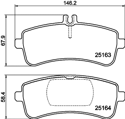 Brake Pad Set, disc brake (T2424)