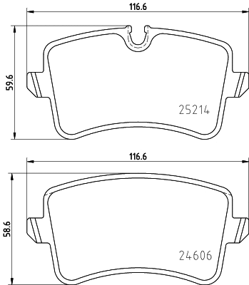 Brake Pad Set, disc brake (T2114)