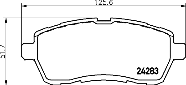 Brake Pad Set, disc brake (T1687)