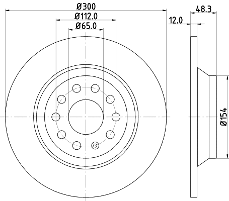 Brake Disc (55554)