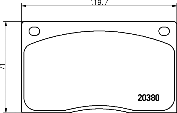 Brake Pad Set, disc brake (T1266)