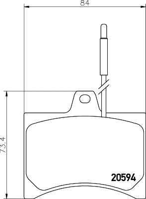 Brake Pad Set, disc brake (T0135)