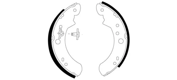 Brake Shoe Set (H8355)