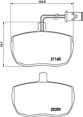 Brake Pad Set, disc brake (T0062)