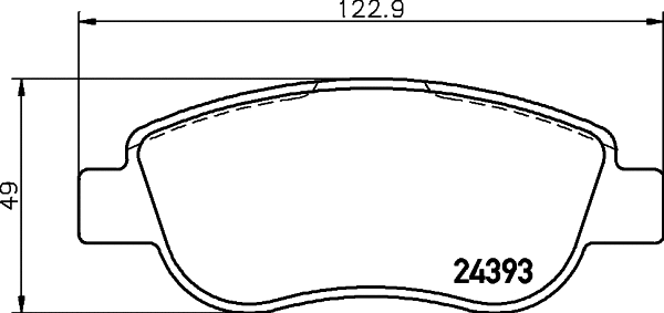 Brake Pad Set, disc brake (T1625)