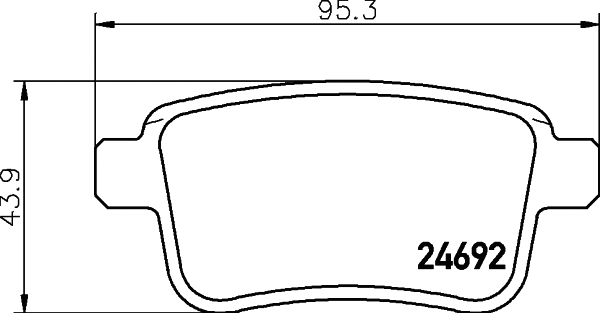 Brake Pad Set, disc brake (T1774)