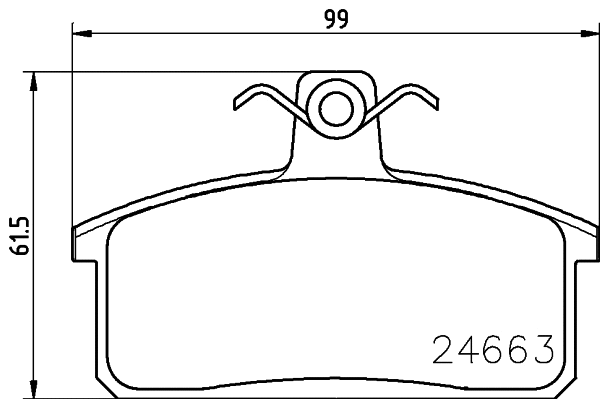 Brake Pad Set, disc brake (T1713)