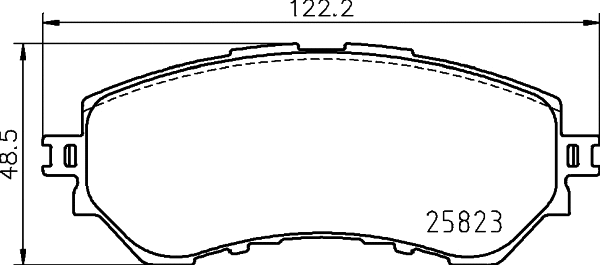Brake Pad Set, disc brake (T2552)