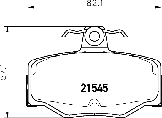 Brake Pad Set, disc brake (T5064)