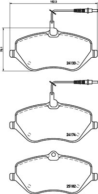Brake Pad Set, disc brake (T2031)