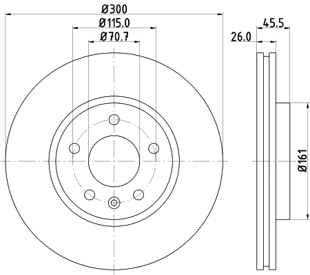 Brake Disc (55056)