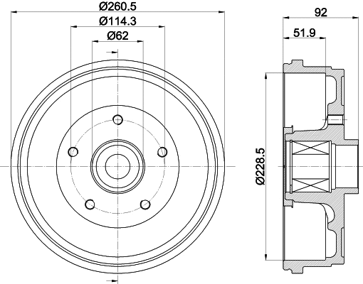 Brake Drum (61478)