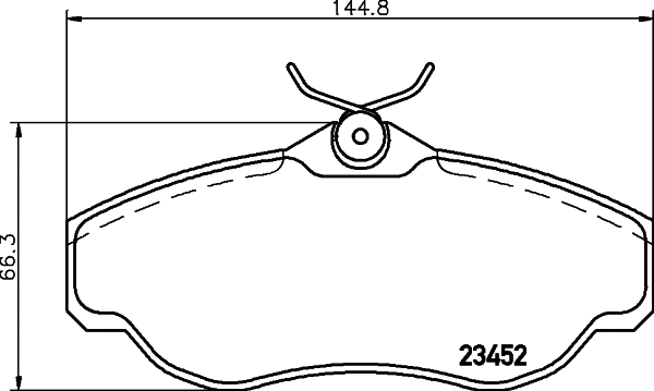 Brake Pad Set, disc brake (T1258)