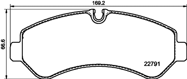 Brake Pad Set, disc brake (T2783)