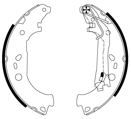 Brake Shoe Set (H9970)