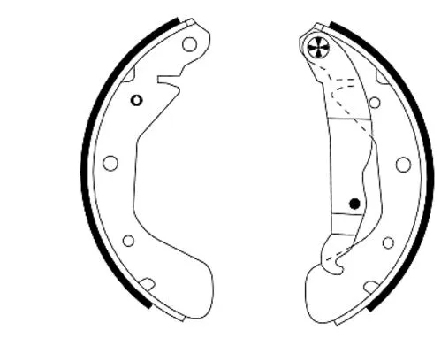 Brake Shoe Set (H8710)