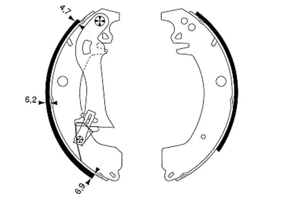 Brake Shoe Set (H9255)