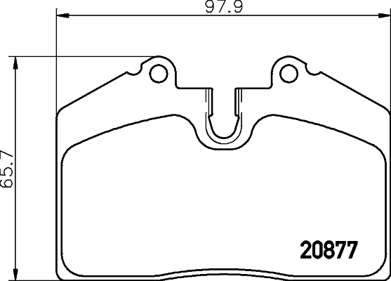 Brake Pad Set, disc brake (T0377)