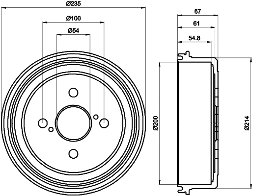 Brake Drum (62908)