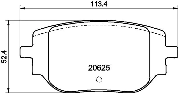 Brake Pad Set, disc brake (T3184)