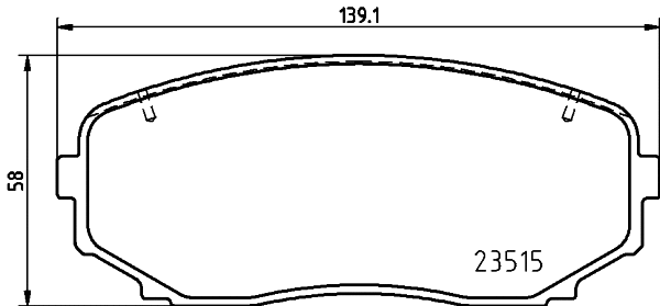 Brake Pad Set, disc brake (T3176)