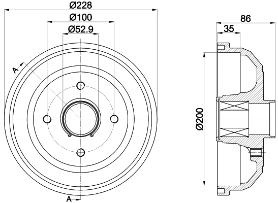 Brake Drum (61428)