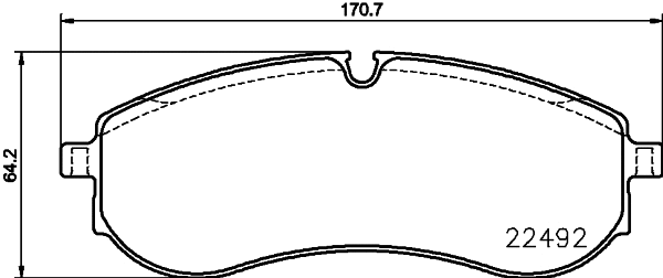 Brake Pad Set, disc brake (T2834)