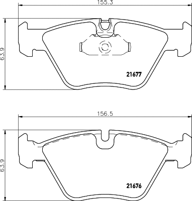 Brake Pad Set, disc brake (T1103)