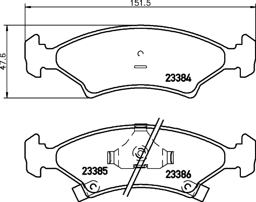 Brake Pad Set, disc brake (T1133)