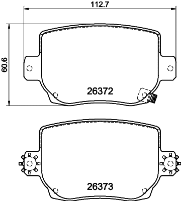 Brake Pad Set, disc brake (T2917)