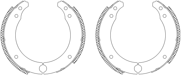 Brake Shoe Set (Q0190)