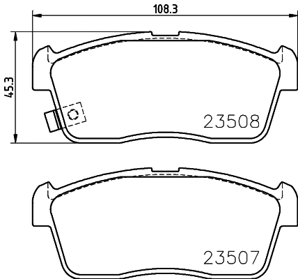 Brake Pad Set, disc brake (T1933)