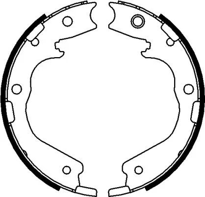 Brake Shoe Set, parking brake (H1770)