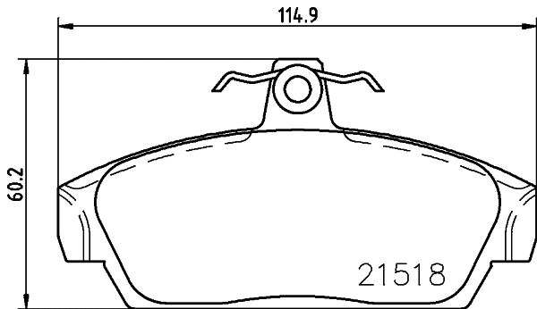 Brake Pad Set, disc brake (T5073)
