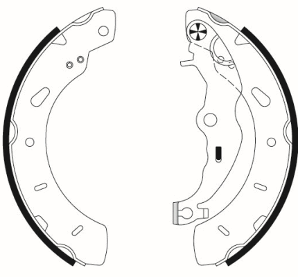 Brake Shoe Set (H1805)