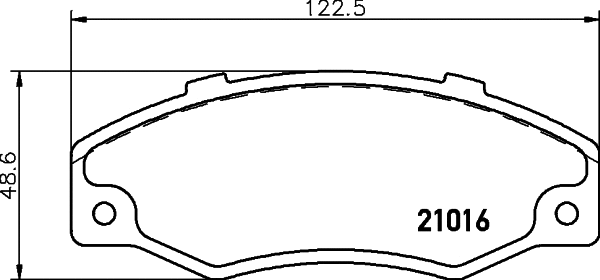 Brake Pad Set, disc brake (T6089)