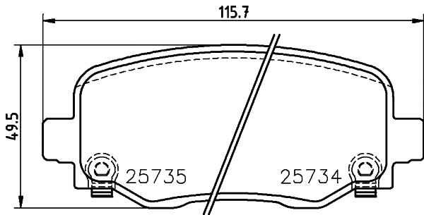 Brake Pad Set, disc brake (T2468)
