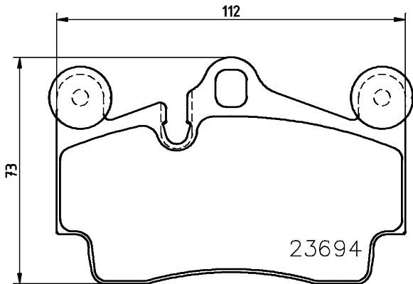 Brake Pad Set, disc brake (T5150)