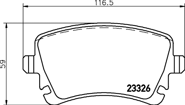 Brake Pad Set, disc brake (T1469)