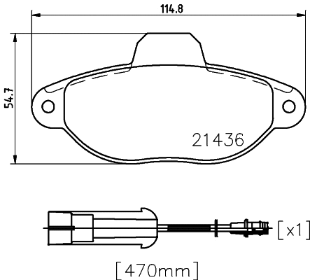 Brake Pad Set, disc brake (T9030)