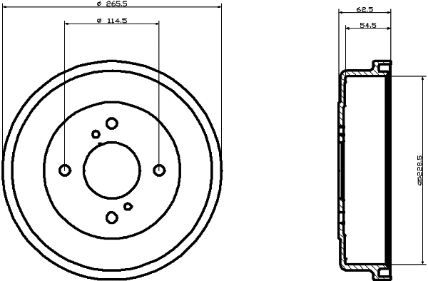 Brake Drum (61235)