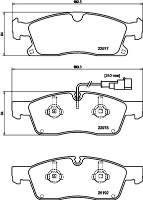 Brake Pad Set, disc brake (T2777)