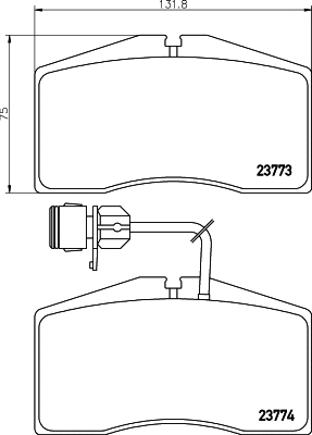 Brake Pad Set, disc brake (T5126)