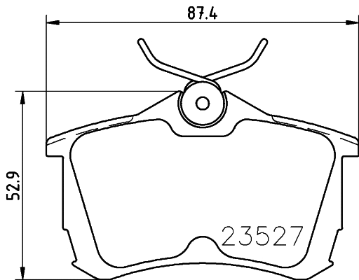 Brake Pad Set, disc brake (T1255)