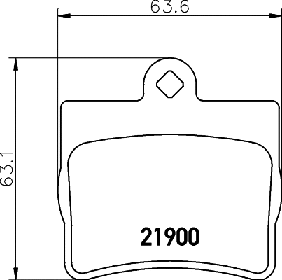 Brake Pad Set, disc brake (T1139)