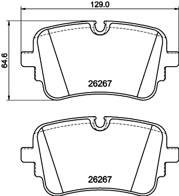 Brake Pad Set, disc brake (T2891)