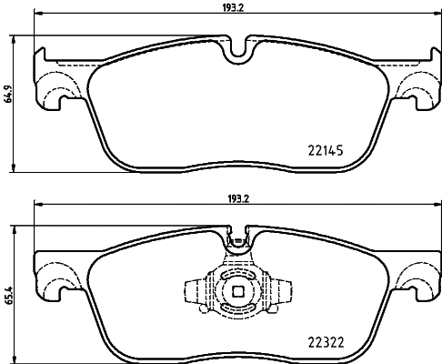 Brake Pad Set, disc brake (T2512)