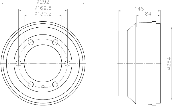 Brake Drum (61014)