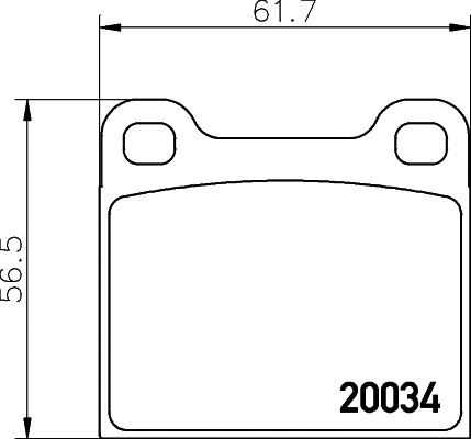 Brake Pad Set, disc brake (T0481)