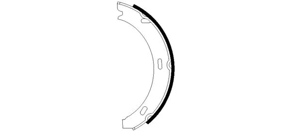Brake Shoe Set, parking brake (H9630)